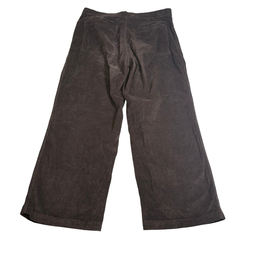 Madewell Emmett Wide-Leg Pants Womens 32 Brown Excellent Corduroy High Rise - Picture 8 of 8
